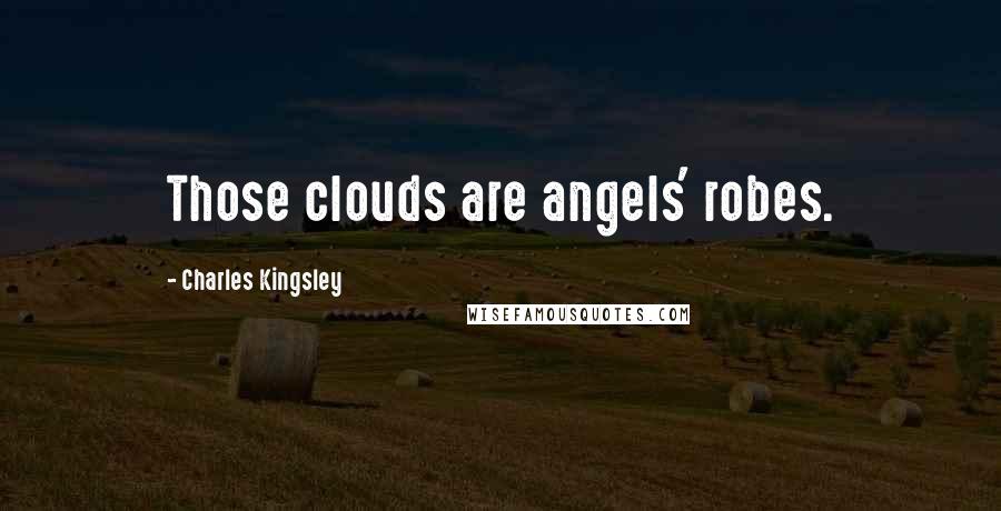 Charles Kingsley Quotes: Those clouds are angels' robes.