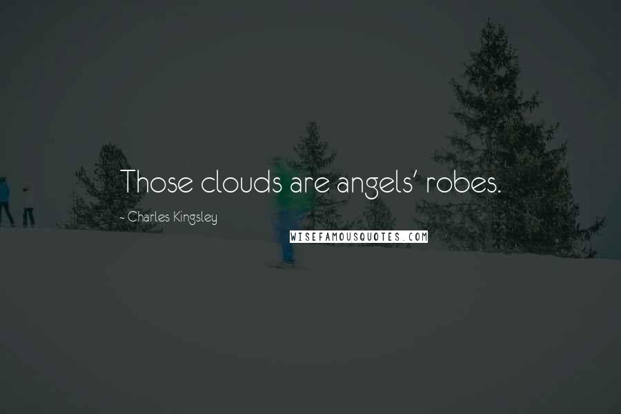 Charles Kingsley Quotes: Those clouds are angels' robes.