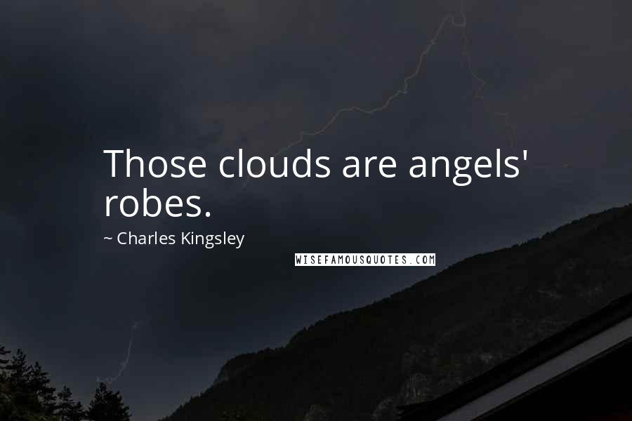 Charles Kingsley Quotes: Those clouds are angels' robes.