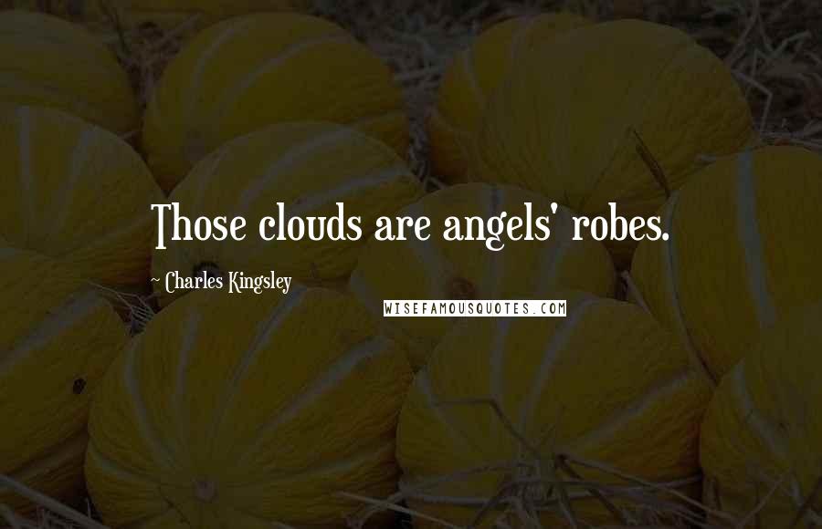 Charles Kingsley Quotes: Those clouds are angels' robes.