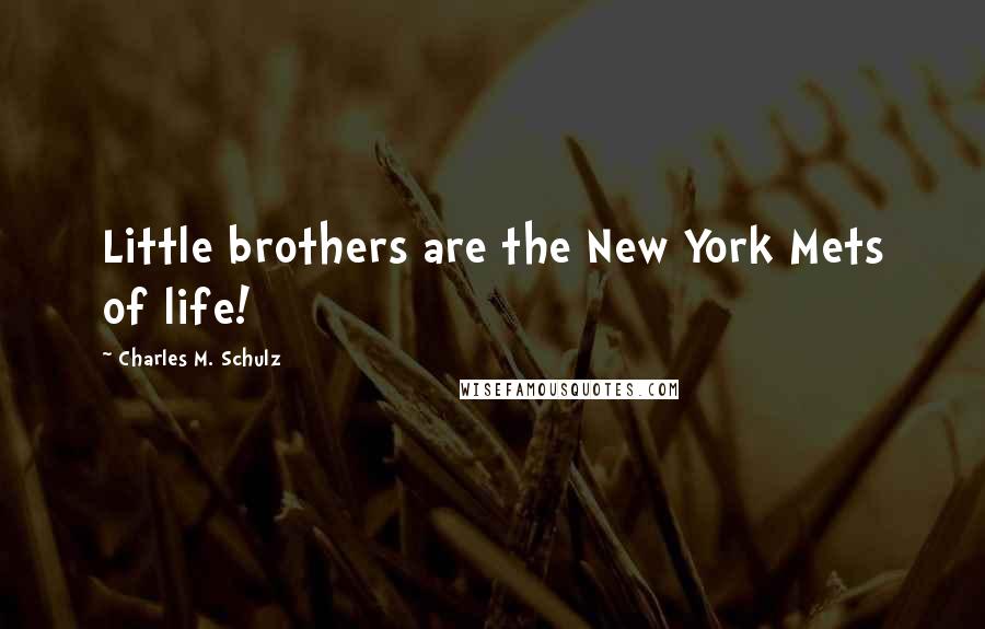 Charles M. Schulz Quotes: Little brothers are the New York Mets of life!