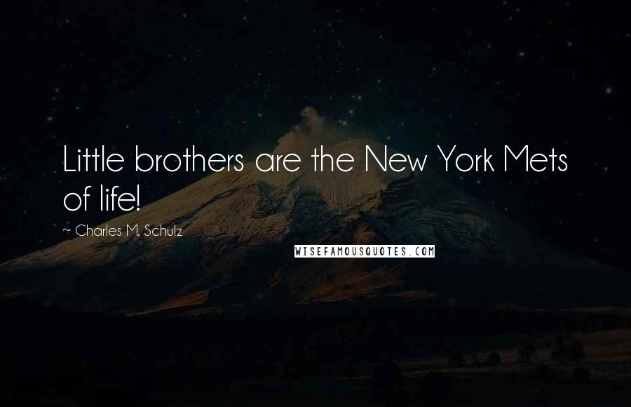 Charles M. Schulz Quotes: Little brothers are the New York Mets of life!