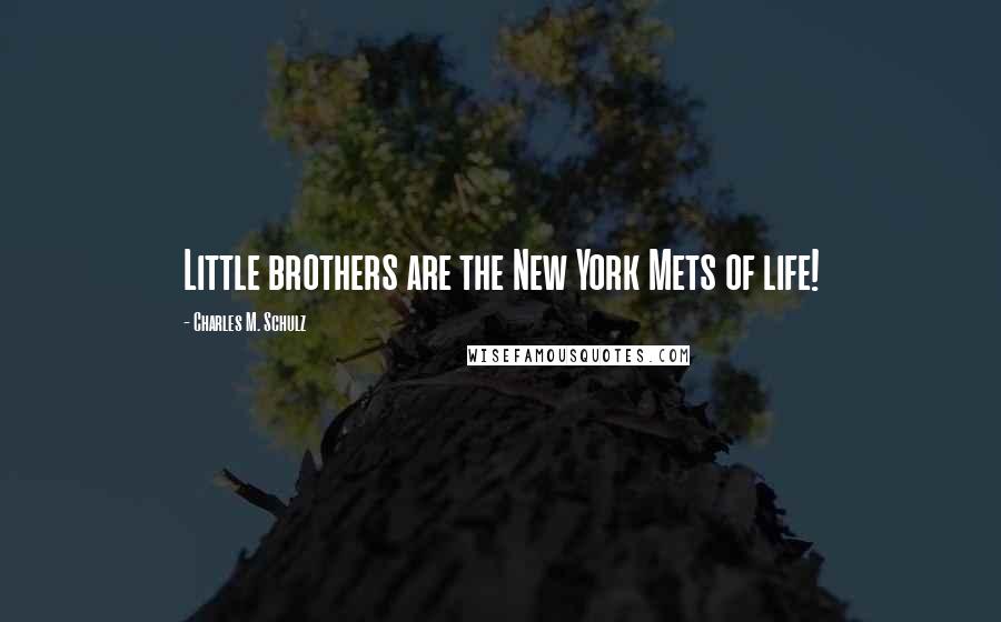 Charles M. Schulz Quotes: Little brothers are the New York Mets of life!