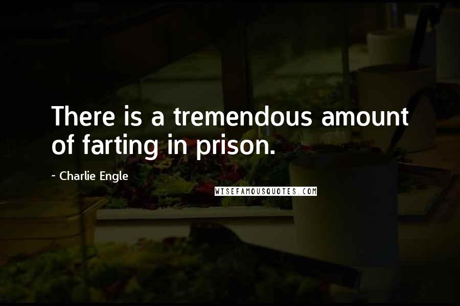 Charlie Engle Quotes: There is a tremendous amount of farting in prison.