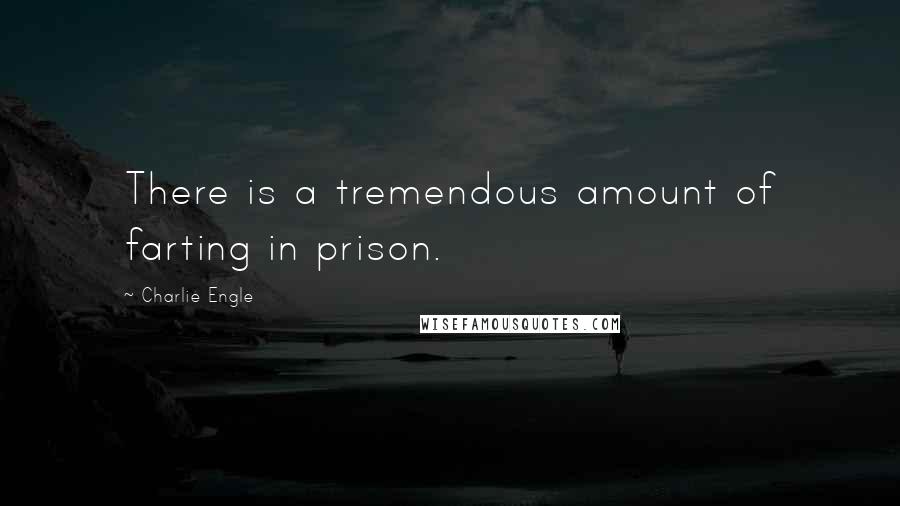 Charlie Engle Quotes: There is a tremendous amount of farting in prison.