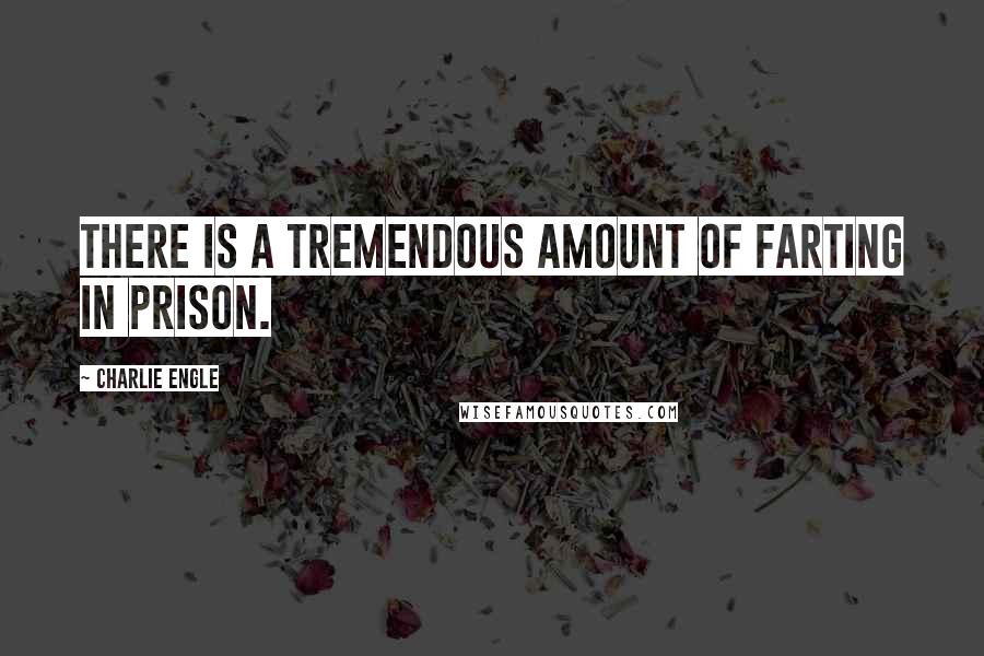 Charlie Engle Quotes: There is a tremendous amount of farting in prison.