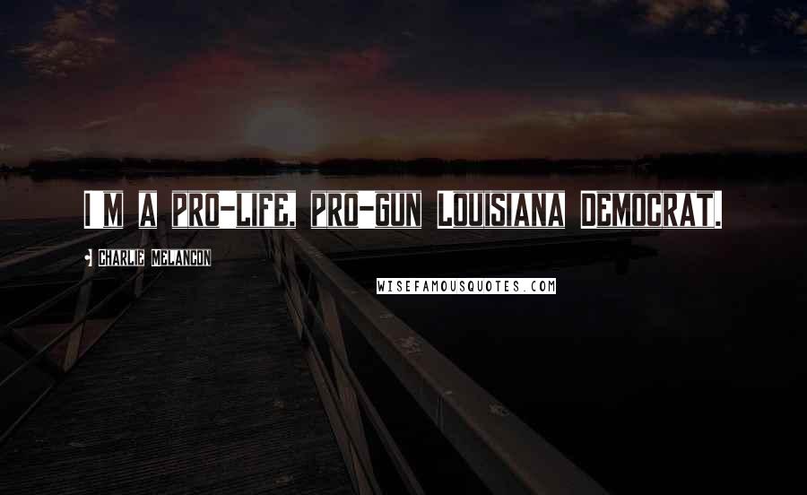 Charlie Melancon Quotes: I'm a pro-life, pro-gun Louisiana Democrat.