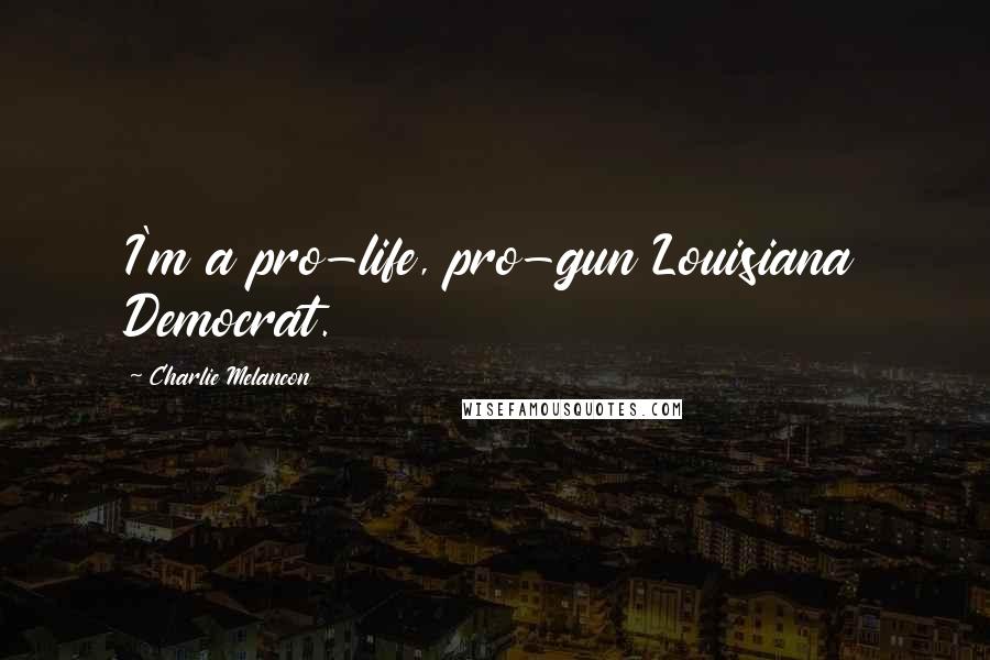 Charlie Melancon Quotes: I'm a pro-life, pro-gun Louisiana Democrat.