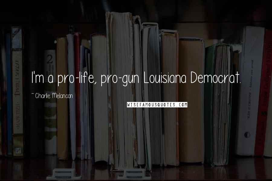 Charlie Melancon Quotes: I'm a pro-life, pro-gun Louisiana Democrat.