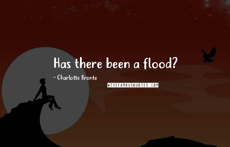 Charlotte Bronte Quotes: Has there been a flood?