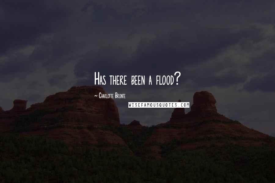 Charlotte Bronte Quotes: Has there been a flood?