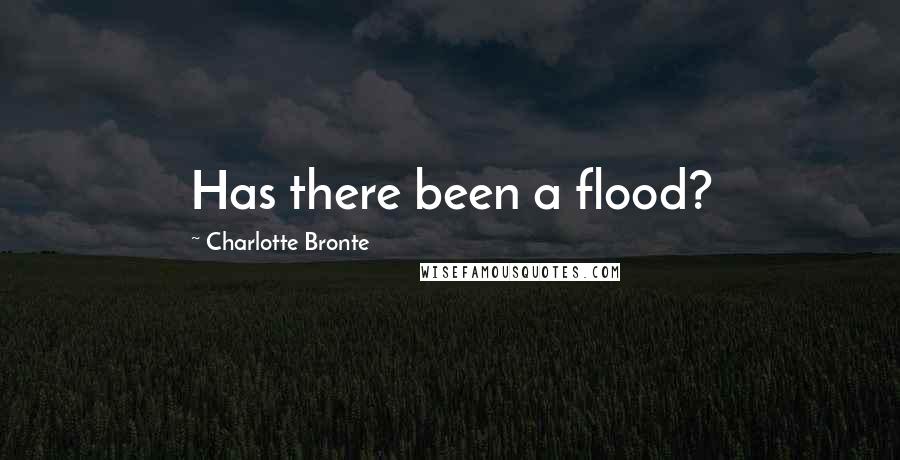 Charlotte Bronte Quotes: Has there been a flood?