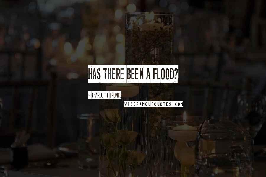 Charlotte Bronte Quotes: Has there been a flood?