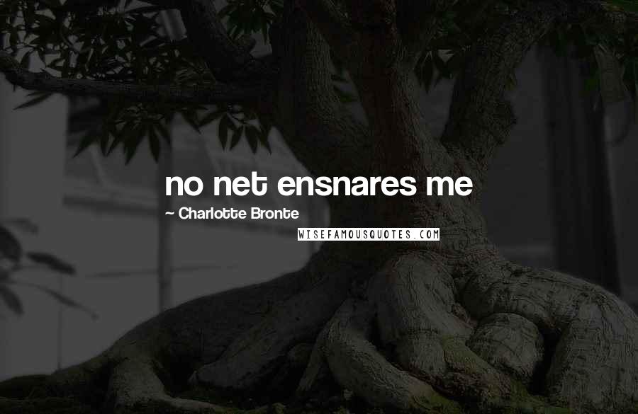 Charlotte Bronte Quotes: no net ensnares me