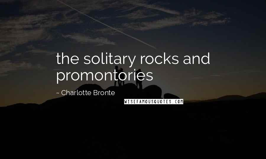 Charlotte Bronte Quotes: the solitary rocks and promontories
