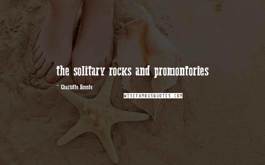 Charlotte Bronte Quotes: the solitary rocks and promontories