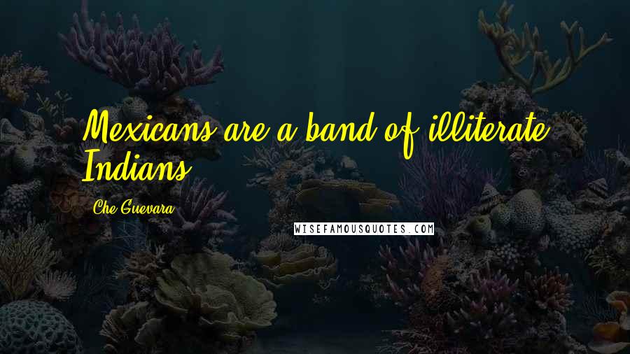 Che Guevara Quotes: Mexicans are a band of illiterate Indians.