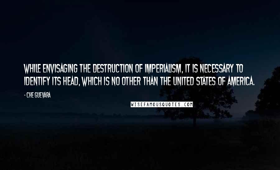 Che Guevara Quotes: While envisaging the destruction of imperialism, it is necessary to identify its head, which is no other than the United States of America.