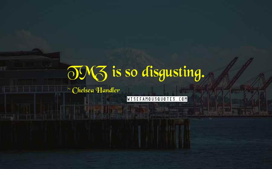 Chelsea Handler Quotes: TMZ is so disgusting.