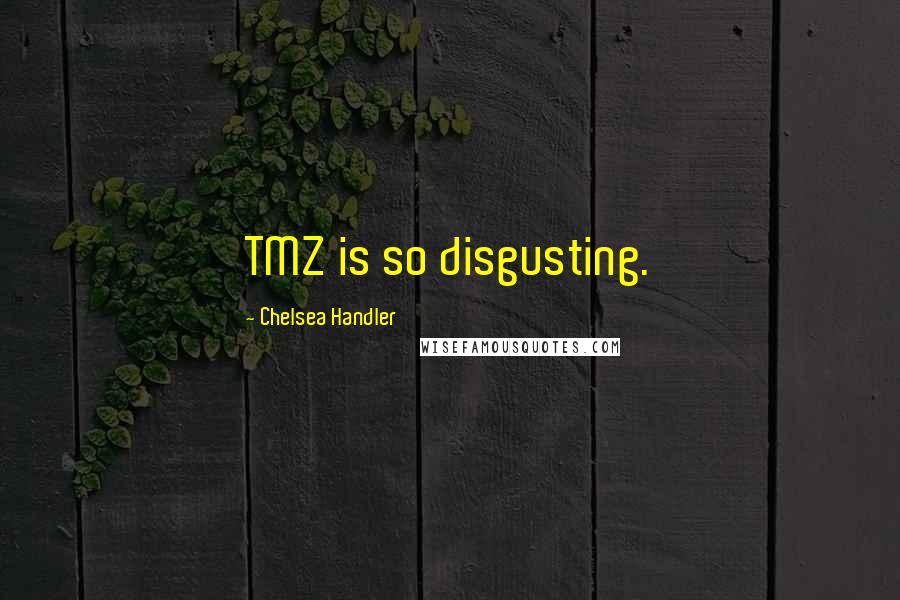 Chelsea Handler Quotes: TMZ is so disgusting.