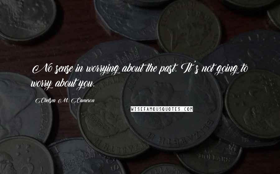 Chelsea M. Cameron Quotes: No sense in worrying about the past. It's not going to worry about you.