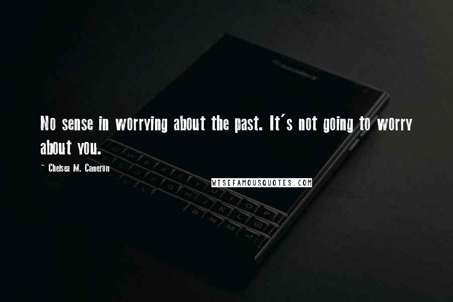 Chelsea M. Cameron Quotes: No sense in worrying about the past. It's not going to worry about you.