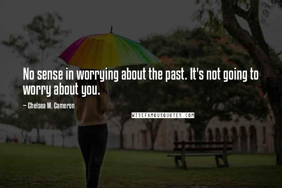 Chelsea M. Cameron Quotes: No sense in worrying about the past. It's not going to worry about you.