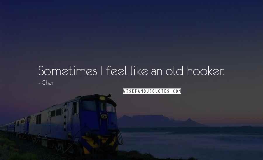 Cher Quotes: Sometimes I feel like an old hooker.