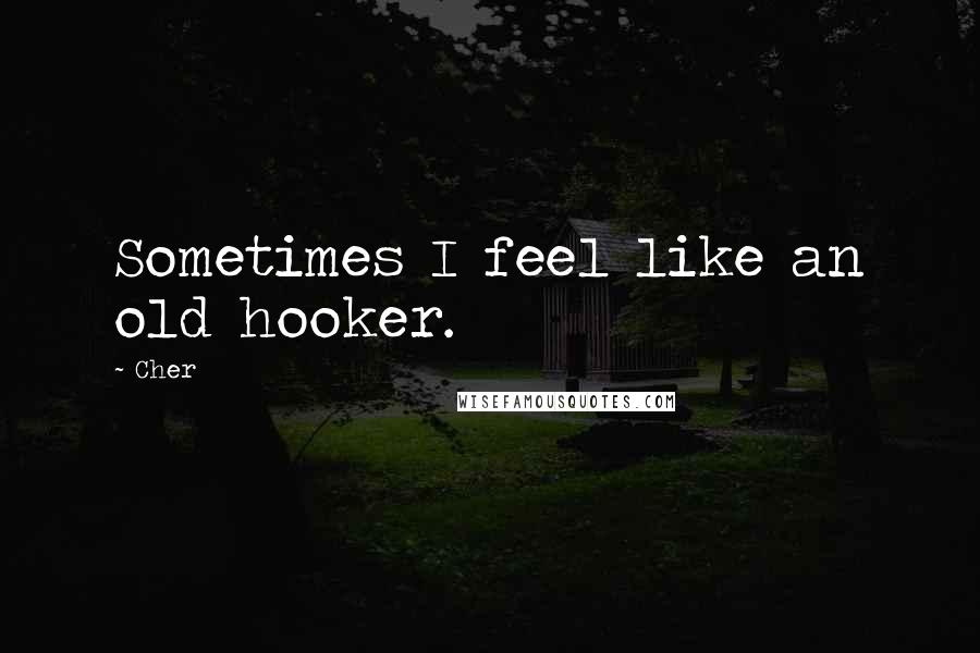Cher Quotes: Sometimes I feel like an old hooker.