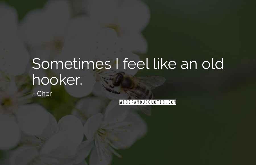 Cher Quotes: Sometimes I feel like an old hooker.