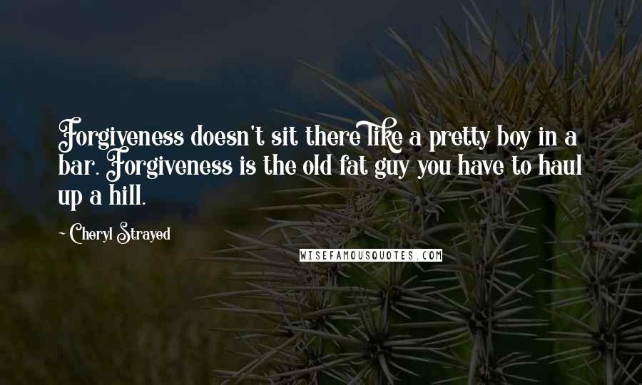 Cheryl Strayed Quotes: Forgiveness doesn't sit there like a pretty boy in a bar. Forgiveness is the old fat guy you have to haul up a hill.