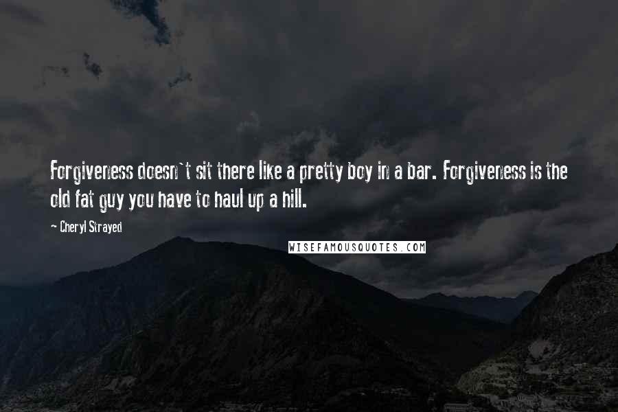 Cheryl Strayed Quotes: Forgiveness doesn't sit there like a pretty boy in a bar. Forgiveness is the old fat guy you have to haul up a hill.