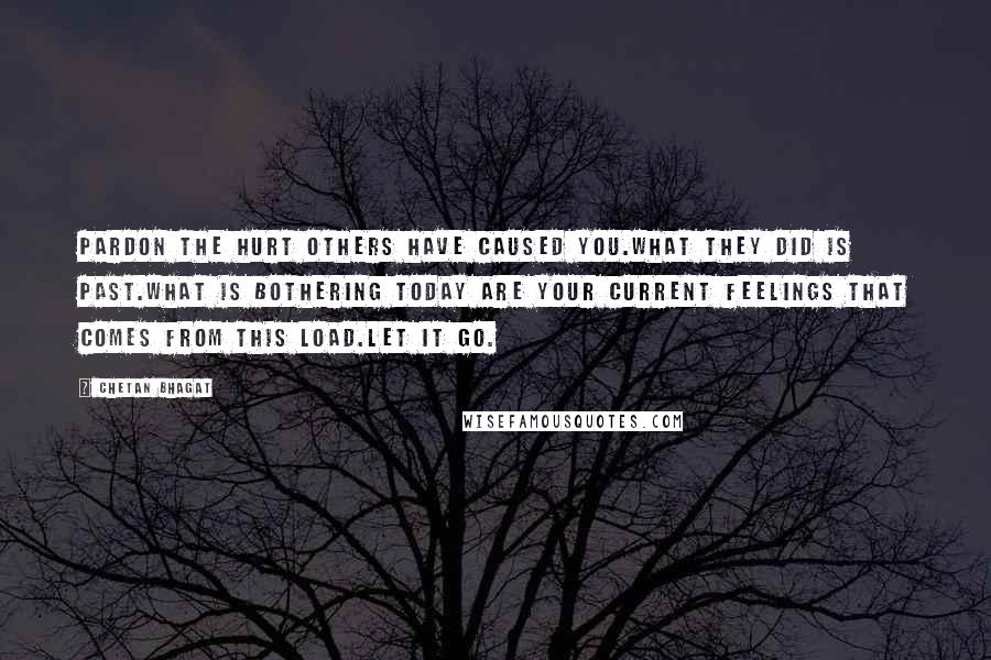 Chetan Bhagat Quotes: Pardon the hurt others have caused you.What they did is past.What is bothering today are your current feelings that comes from this load.Let it go.