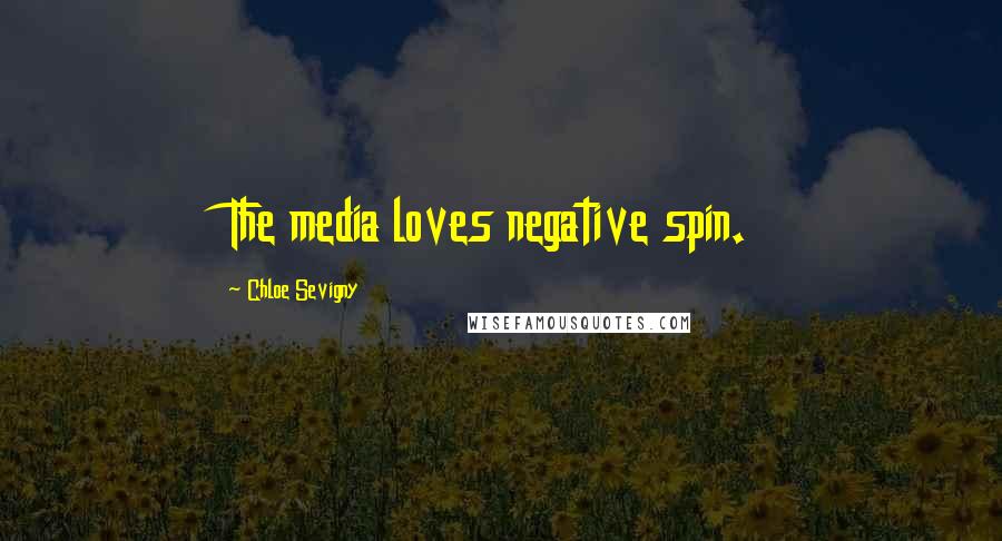 Chloe Sevigny Quotes: The media loves negative spin.