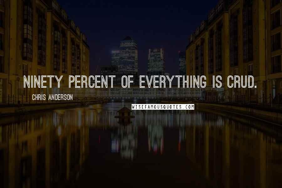 Chris Anderson Quotes: ninety percent of everything is crud.