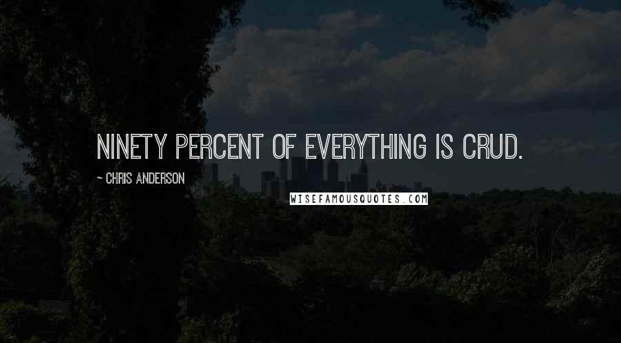 Chris Anderson Quotes: ninety percent of everything is crud.