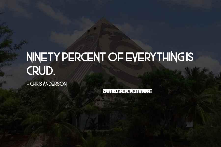 Chris Anderson Quotes: ninety percent of everything is crud.