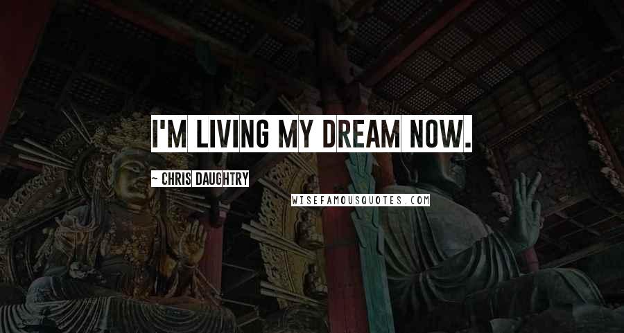 Chris Daughtry Quotes: I'm living my dream now.