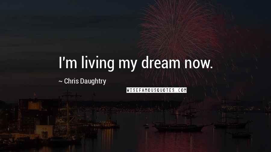 Chris Daughtry Quotes: I'm living my dream now.