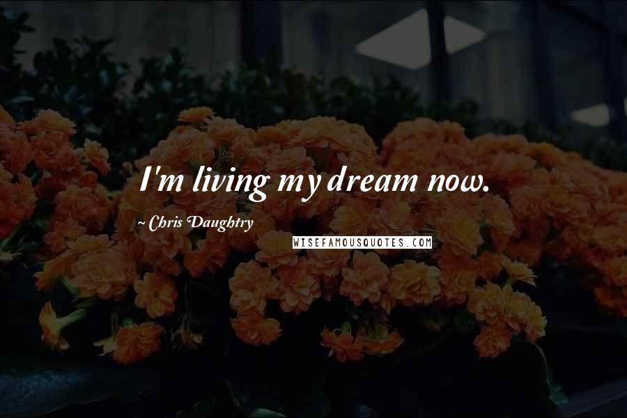 Chris Daughtry Quotes: I'm living my dream now.