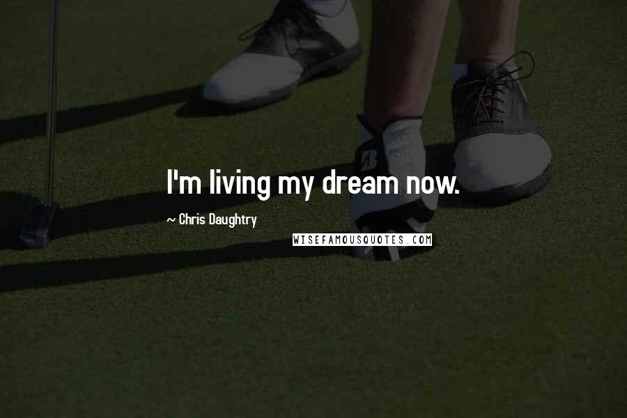 Chris Daughtry Quotes: I'm living my dream now.