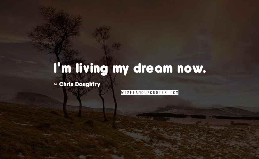 Chris Daughtry Quotes: I'm living my dream now.
