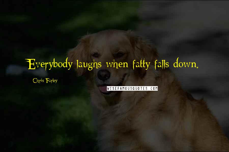 Chris Farley Quotes: Everybody laughs when fatty falls down.