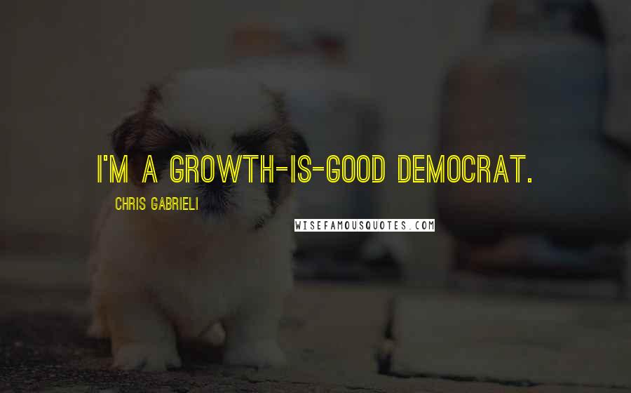 Chris Gabrieli Quotes: I'm a growth-is-good Democrat.