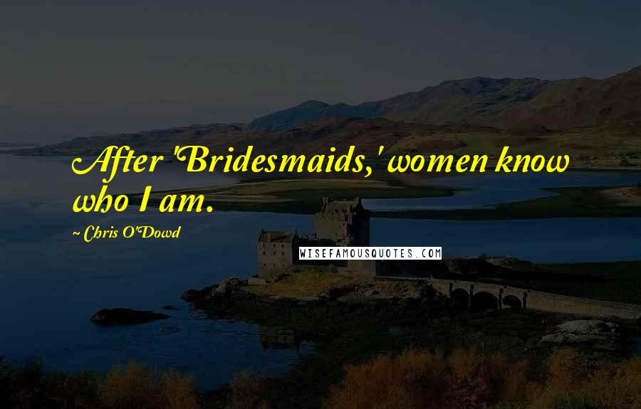 Chris O'Dowd Quotes: After 'Bridesmaids,' women know who I am.