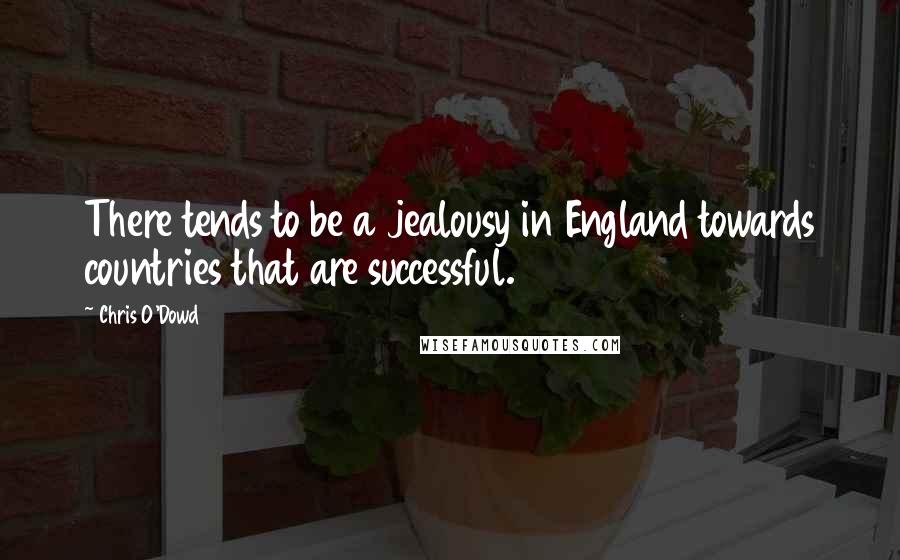 Chris O'Dowd Quotes: There tends to be a jealousy in England towards countries that are successful.