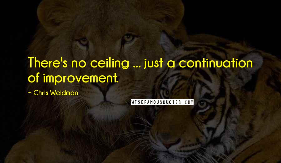 Chris Weidman Quotes: There's no ceiling ... just a continuation of improvement.