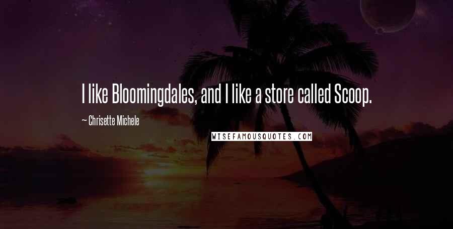 Chrisette Michele Quotes: I like Bloomingdales, and I like a store called Scoop.