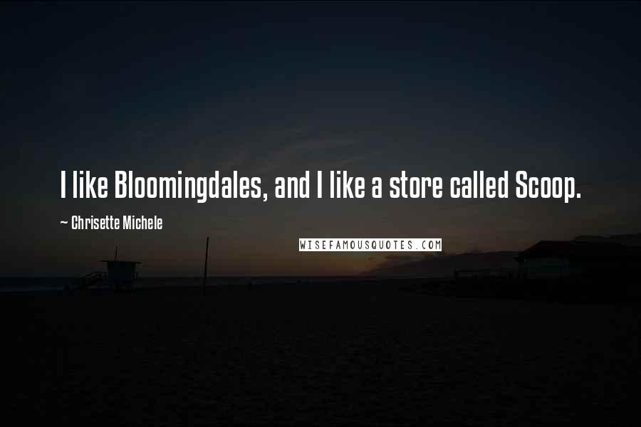 Chrisette Michele Quotes: I like Bloomingdales, and I like a store called Scoop.