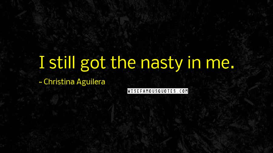 Christina Aguilera Quotes: I still got the nasty in me.